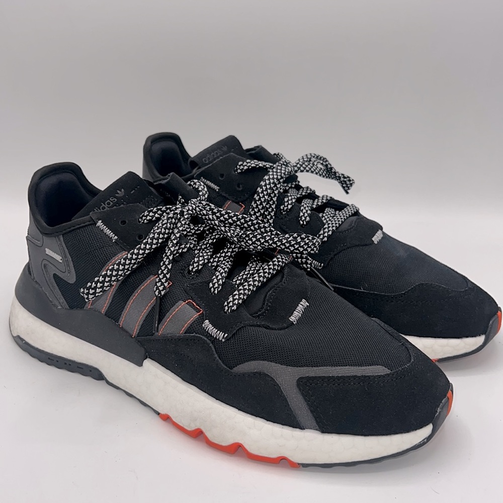 Adidas Nite-Jogger, Black/White/Orange, Sz 11, no box, worn twice